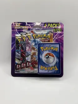 Pokemon TCG Lightning 4 Booster Packs 1 Bonus Card Factory Sealed - Image 1