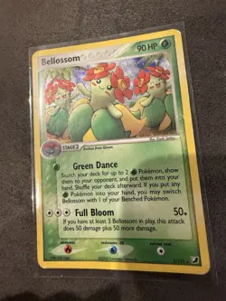 Pokemon TCG Bellossom EX Unseen Forces Holo Card 3/115 Rare - Image 1