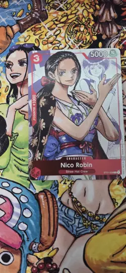 Nico Robin - ST01-008 (Alternate Art) ST01-008 One Piece Promotion Cards Foil - Image 2
