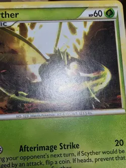 HP Pokemon Card HeartGold SoulSilver Undaunted Scyther 36/90 - Image 5