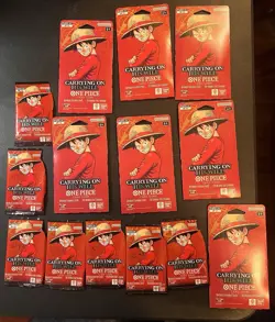 One Piece - OP-13 Carrying on His Will Sleeved Booster Packs - NO CARDS - Image 1