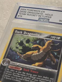 2004 Pokemon Dark Dragonite Holo Rare TCG Card 15/109 AGS 7.5 - Image 3