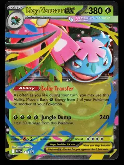 Mega Venusaur ex 013 Holo MEP EN Promo Pokemon Card (small dent) - Image 1