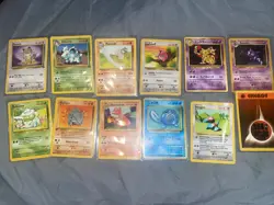 Vintage 1999 Pokemon Card Lot 10 Cards 1st Edition Rhyhorn/ - Image 1
