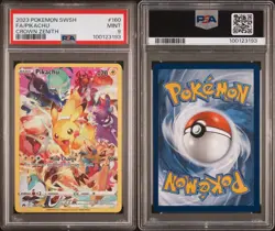 PSA 9 Crown Zenith Pikachu Full Art #160/159 Mint 2023 Pokemon Card - Image 1