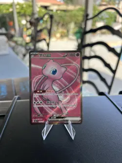 Pokemon TCG S-Chinese 151C Mew-EX 185/151 SR Full Art Holo Card MINT - Image 1