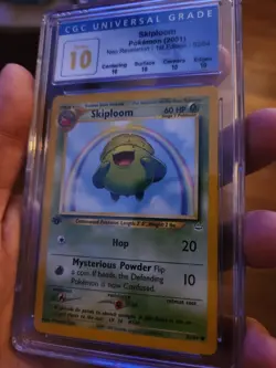 (POP 3) PERFECT CGC 10 Skiploom 52/64 Neo Revelation 1st Edition Pokemon Card - Image 3