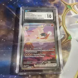 CGC 10 Charizard ex 199/165 MEW EN-151 Special Illustration Rare Pokemon Card - Image 1
