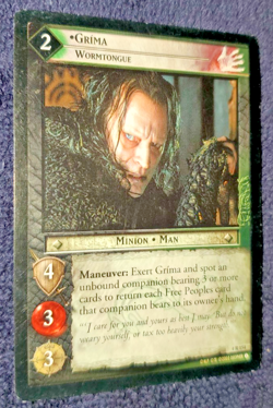 Lord of the Rings "GRIMA" - Trading Card Game Card CCG LOTR TCG - Image 1