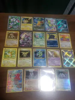 19 Card Collection Vintage to Modern Lot of Pokemon EX Full Arts E Reader More - Image 1