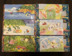 Pokemon Japanese Southern Islands 1998 Post Card (6 Unique Cards) - Image 2