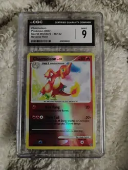 CGC 9 Mint Charmeleon 2007 Secret Wonders Pokemon Card , 46/132 Reverse Holo - Image 1