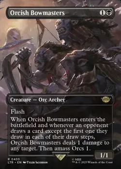 MTG -Orcish Bowmasters - Fanart Foil Tales of Middle Earth - EDH / Playtest - Image 1