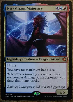 Niv-Mizzet, Visionary #123 Foundations Regular Mythic - Image 1