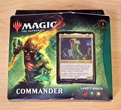 Land's Wrath Commander Deck 2020 Zendikar Rising NEW & SEALED - Image 1
