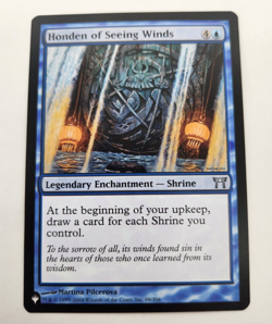 Champions of Kamigawa Honden of Seeing Winds MTG Magic the Gathering NM The List - Image 1