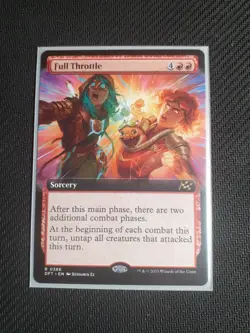 Extended Art Full Throttle DFT-127 - Rare - Magic: The Gathering MTG NM - Image 1