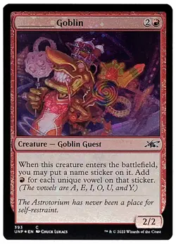 MTG Unfinity _____ Goblin (GALAXY FOIL) MINT/NM x1 - Image 1