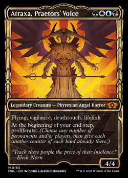 MTG Atraxa, Praetors' Voice - Halo Foil NM-Mint March of the Machine: Multiverse - Image 1