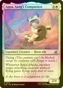 MTG FOIL Appa, Aang's Companion (#214) - Avatar: The Last Airbender Eternal #214 - Image 1