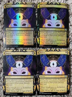 MTG- Duress x4 - Mystical Archive (2x Full Art FOIL, 2x non-FOIL) - Image 1