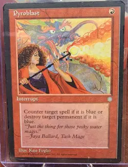 MtG Pyroblast - Ice Age - Regular - LP - Image 1