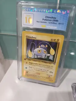 (POP 3) Chinchou 55/111 1st Edition CGC 10 PRISTINE Neo Genesis Pokemon PSA - Image 1