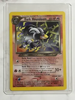 Pokemon Dark Houndoom 7/105 Neo Destiny Holo Rare Card - Image 1