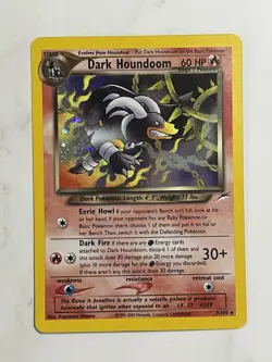Pokemon Dark Houndoom 7/105 Neo Destiny Holo Rare Card - Image 3