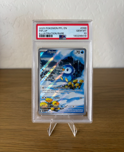 2025 POKEMON PFL EN-PHANTASMAL FLAMES ILLUSTRATION RARE #098 PIPLUP PSA 10 - Image 1