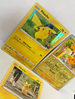 Epic Collection 3 Elegant Pikachu Set Holo Foil Rare Pokemon Cards PSA 8-9 - Image 3