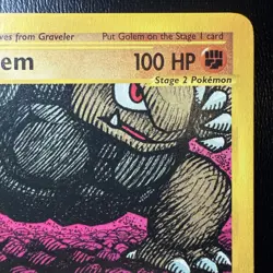FREE SHIPPING Pokemon TCG - Golem - 49/165 - Rare - Expedition [Near Mint] - Image 3