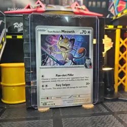 Team Rocket's Meowth Destined Rivals Pokemon TCG 149/182 Scarlet & Violet SV10 - Image 3