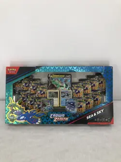 Pokemon TCG Crown Zenith Sea and Sky Premium Collection 14 Packs, NEW/box damage - Image 1