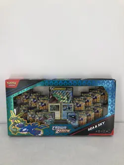 Pokemon TCG Crown Zenith Sea & Sky Premium Collection - 14 Packs Damaged Box - Image 1