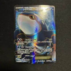 Pokemon TCG Dark Explorers Full Art Holo Ultra Rare Kyogre EX 104/108 - Image 1