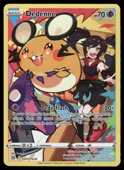 Pokemon Cards Dedenne TG07/TG30 Brilliant Stars Trainer Gallery Holo NM - Image 1