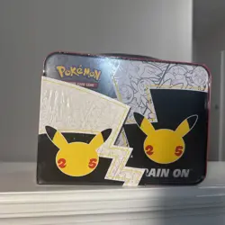 Pokemon 25th Anniversary Celebrations Treasure Chest Lunchbox Tin Factory SEALED - Image 2