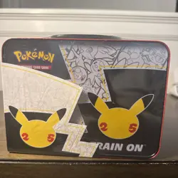 Pokemon 25th Anniversary Celebrations Treasure Chest Lunchbox Tin Factory SEALED - Image 5