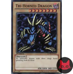 Yugioh Tri-Horned Dragon LCYW-EN157 Super Rare 1st Edition NM - Image 1