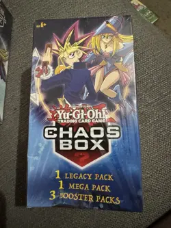 Yugioh Chaos Box 2022 1 Legacy Pack 1 Mega Pack 3 Booster Packs NEW!! 728192538209 - Image 1