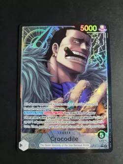 Crocodile (Alternate Art) OP14-079 Leader One Piece The Azure Sea's Seven - Image 1