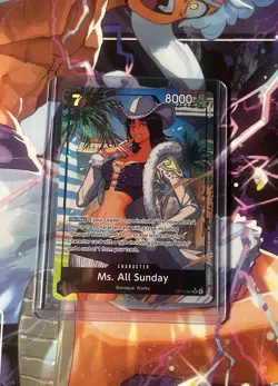 One Piece The Azure Sea’s Seven Ms. All Sunday OP14-084 Alt Art NM English - Image 1