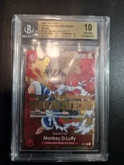 One Piece 2022 Super Pre-Release Winner | P-001 Monkey D. Luffy | BGS 10 - Image 1