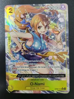 O-Nami (Alternate Art) OP06-101 Wings of the Captain Foil One Piece English Tcg - Image 1