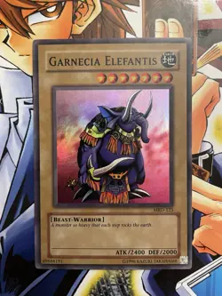 Yugioh Garnecia Elefantis MRD-125 Super Rare Holo - LP OG Print - Image 1