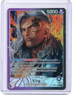 King OP08-057 Alt Art Leader - Two Legends - One Piece English NM - Image 1
