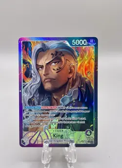 King Op08-057 Leader One Piece Two Legends Alt Art Foil English NM CLEAN!👀 - Image 1