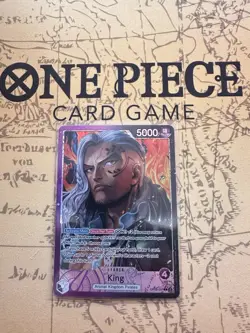 King Op08-057 Leader One Piece Two Legends Alt Art Foil English NM - Image 1