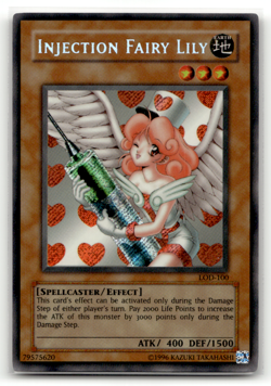 Injection Fairy Lily LOD-100 Unlimited Secret Rare Legacy of Darkness LP - Image 1